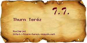 Thurn Teréz névjegykártya