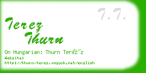 terez thurn business card